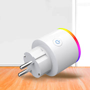 Smart Socket EU Plug WiFi Power Monitor Wireless Control Compatible Alexa Google Home Mini