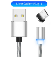 Compatible with Apple , YBD 1m magnetic LED charging cable