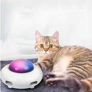 Pet Toy Gravity UFO Smart Teaser Flying Sucer Electric Funny Cat Turntable