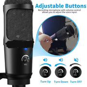 Compatible with Apple, Live Recording Microphone Desktop Tripod Set