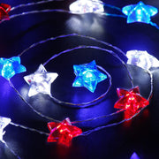 Holiday decoration three-color star shaped light string