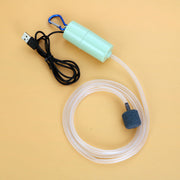 Aquarium Fish Tank USB Oxygen Air Pump Mute Energy Saving Supplies Portable Mini Aquatic Terrarium Fish Tank Accessories