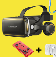 Original VR Shinecon  Gafas De Realidad Virtual 120 Fov 3D Gafas Google Carton Con Auriculares Estereo Caja Para Smartphone