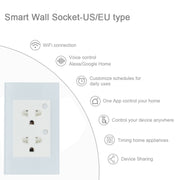 Graffiti WiFi Smart Wall Socket American Standard European Standard