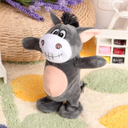Electronic Robot Donkey Remote Control Kids Plush Toy Speak /walk/sing