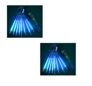 Wasserdichte LED Meteorschauer Regen Lichter 30 cm 50 cm 8 Rohre 100-240 V Eiszapfen Schnee Regentropfen Outdoor licht mit EU Netzteil