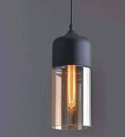 Industrial glass chandelier