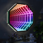 Modern Creative Abyss Melaleuca Mirror Colorful Wall Lamp Octagon