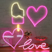 Neon decoration ins creative wall bar atmosphere lamp clean bar bed lamp romantic bedroom room layout