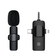 Wireless Lavalier Microphone For IPhone - Android Phone Camera Computer Laptop Dual Wireless Lavalier Microphone - 2.4G Ultra-low Latency, Corded, Plug & Play, Noise Cancellation