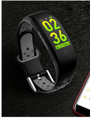 Q6S Smart Color Screen Bracelet Blood Pressure Heart Rate Monitoring Step Sports Watch