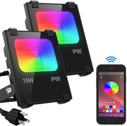 IP66 Waterproof Garden Smart Bluetooth RGBW Flood Light