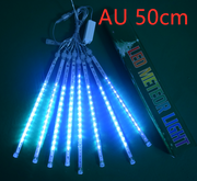 Wasserdichte LED Meteorschauer Regen Lichter 30 cm 50 cm 8 Rohre 100-240 V Eiszapfen Schnee Regentropfen Outdoor licht mit EU Netzteil
